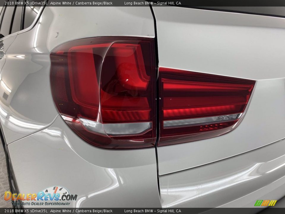 2018 BMW X5 sDrive35i Alpine White / Canberra Beige/Black Photo #9