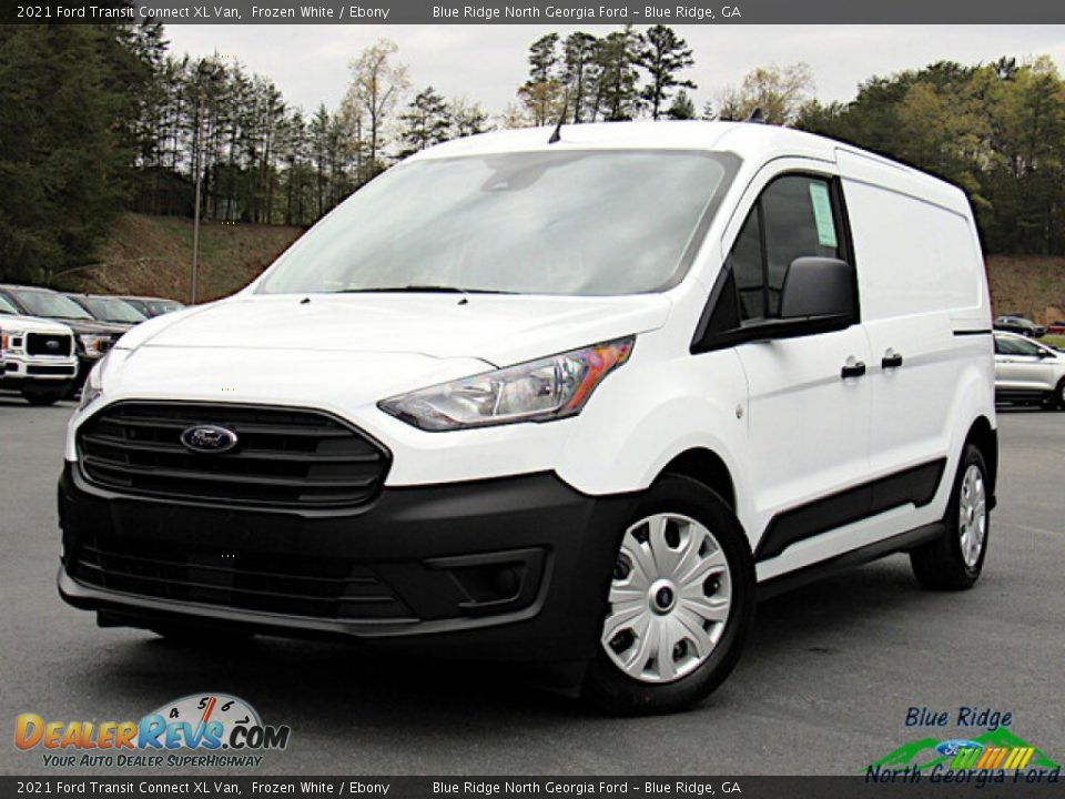 2021 Ford Transit Connect XL Van Frozen White / Ebony Photo #1