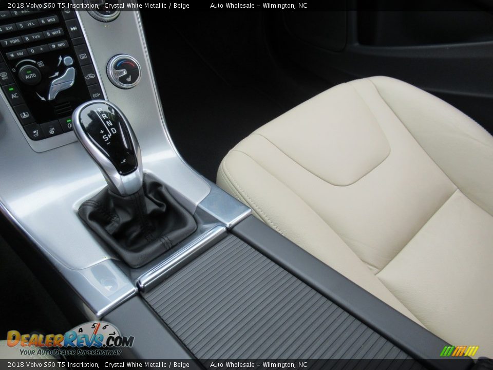 2018 Volvo S60 T5 Inscription Crystal White Metallic / Beige Photo #20