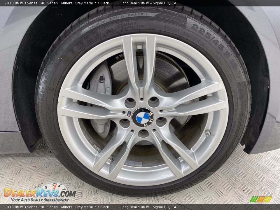 2018 BMW 3 Series 340i Sedan Mineral Grey Metallic / Black Photo #6