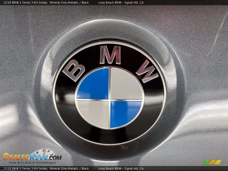 2018 BMW 3 Series 340i Sedan Mineral Grey Metallic / Black Photo #10