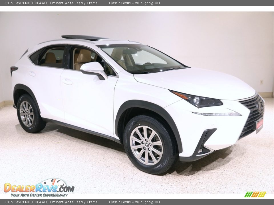 2019 Lexus NX 300 AWD Eminent White Pearl / Creme Photo #1