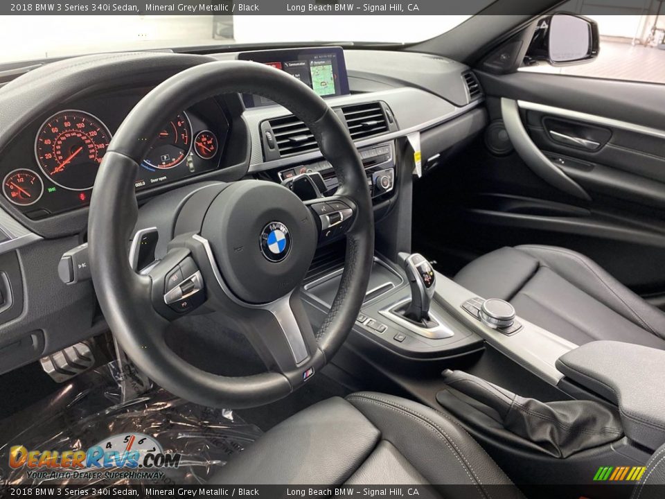 2018 BMW 3 Series 340i Sedan Mineral Grey Metallic / Black Photo #16