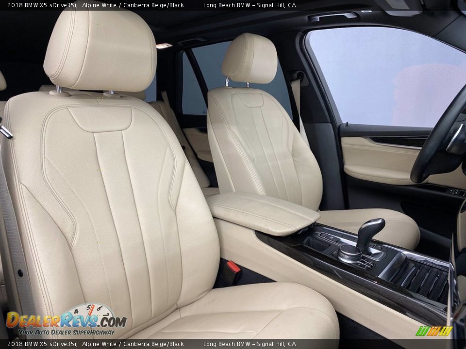 2018 BMW X5 sDrive35i Alpine White / Canberra Beige/Black Photo #34