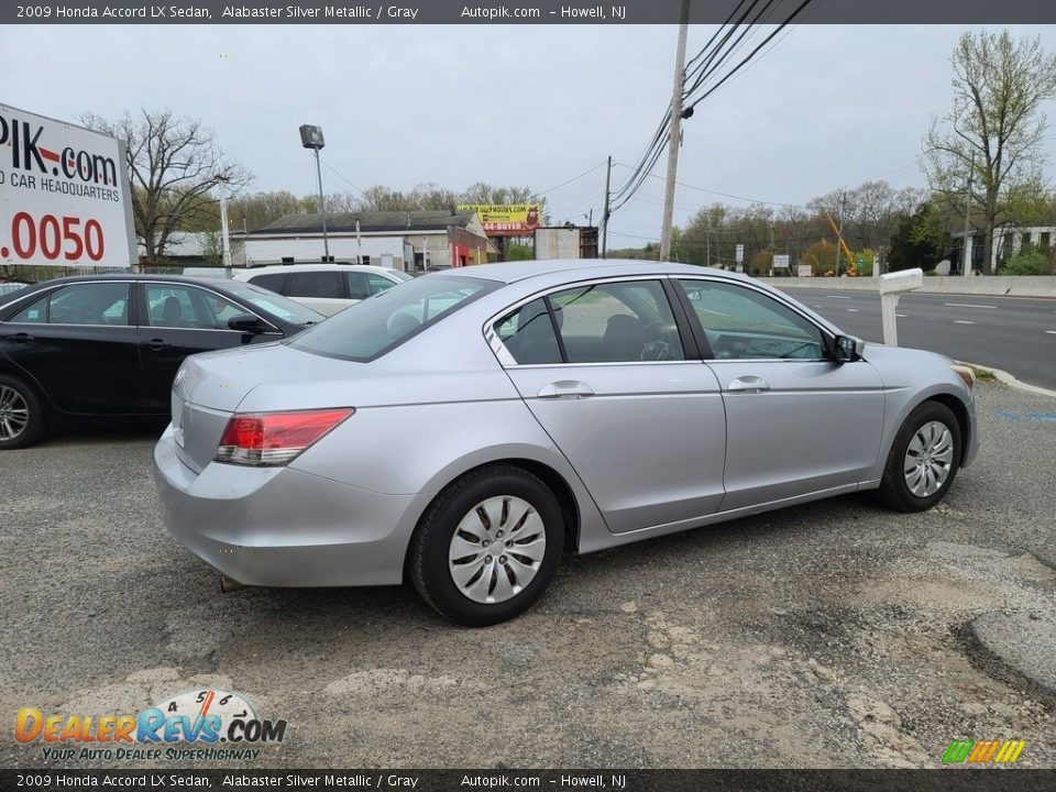 2009 Honda Accord LX Sedan Alabaster Silver Metallic / Gray Photo #4