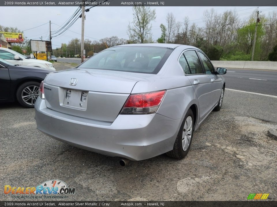 2009 Honda Accord LX Sedan Alabaster Silver Metallic / Gray Photo #5