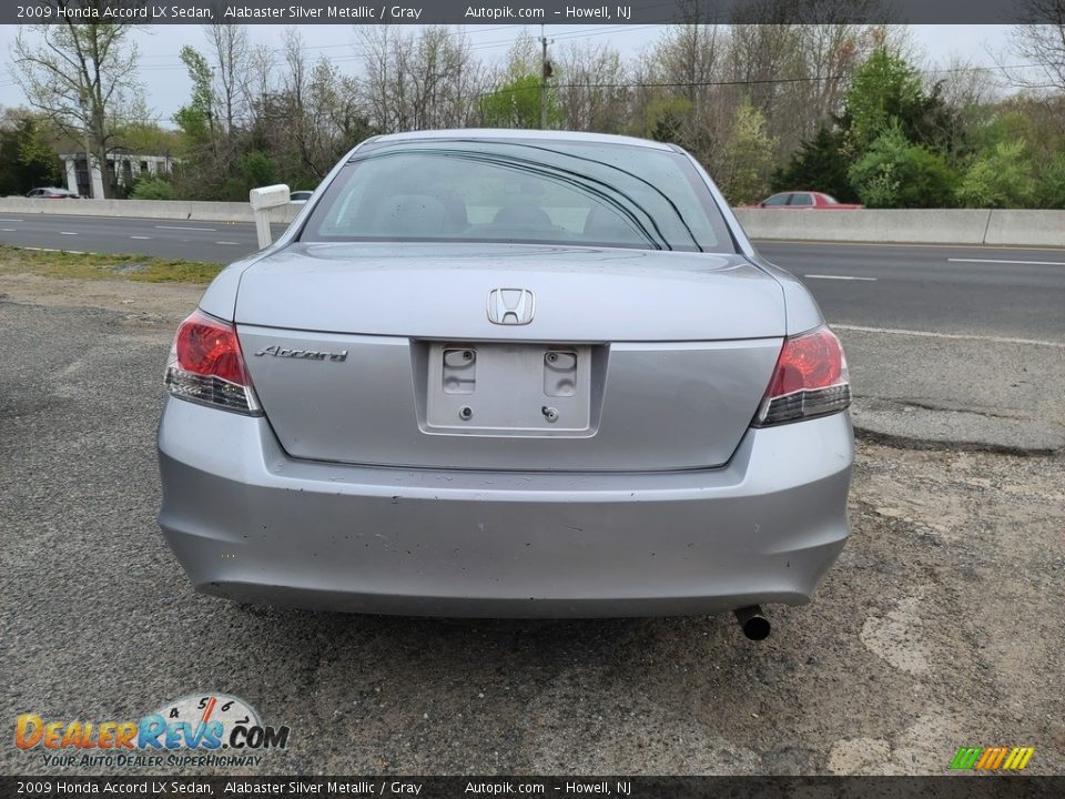 2009 Honda Accord LX Sedan Alabaster Silver Metallic / Gray Photo #6