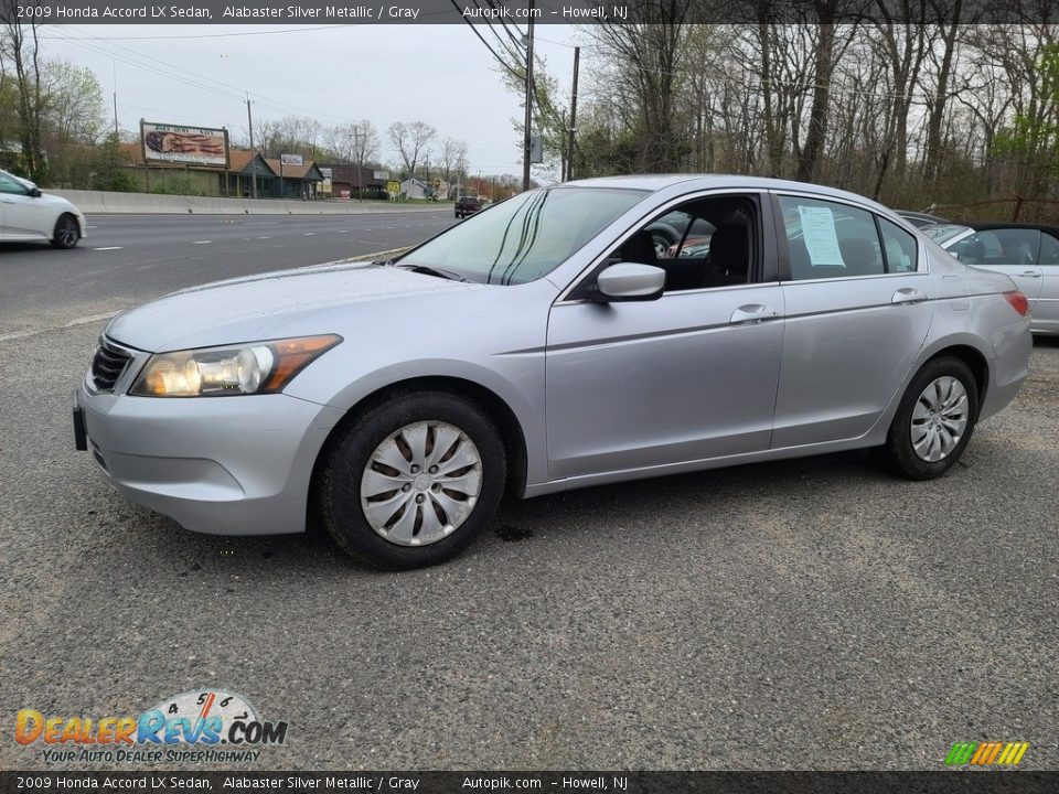 2009 Honda Accord LX Sedan Alabaster Silver Metallic / Gray Photo #8