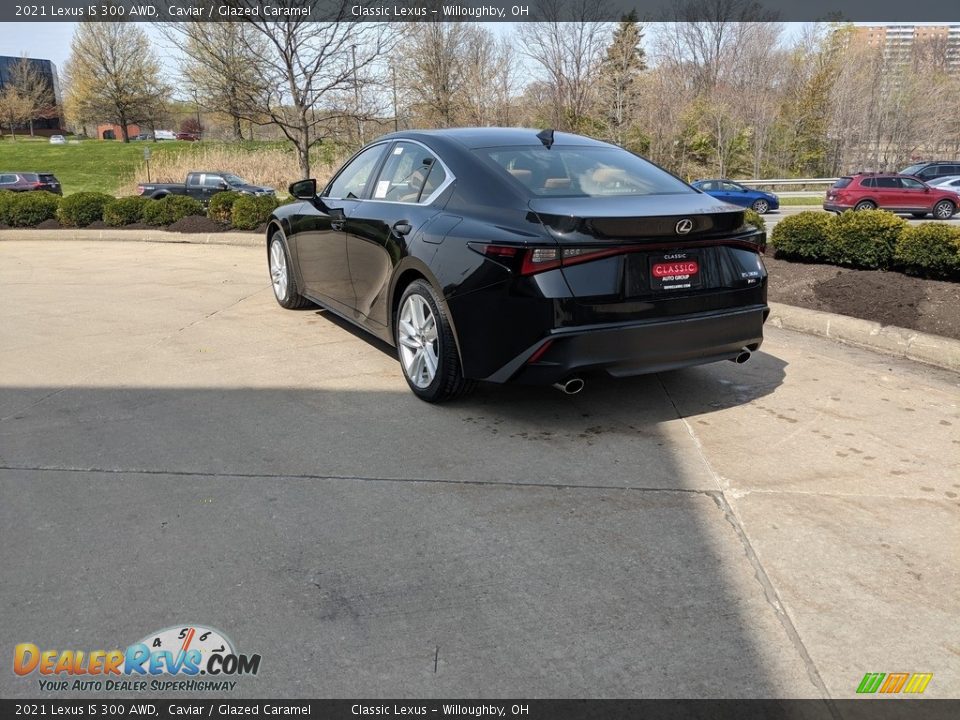 2021 Lexus IS 300 AWD Caviar / Glazed Caramel Photo #2