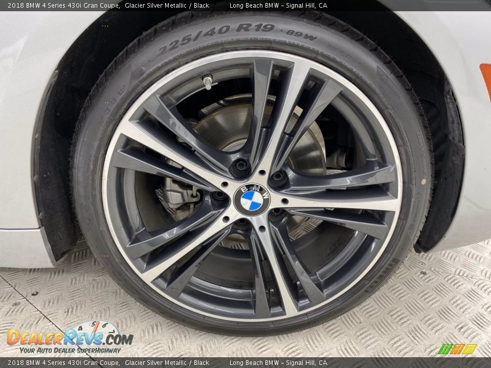 2018 BMW 4 Series 430i Gran Coupe Glacier Silver Metallic / Black Photo #6