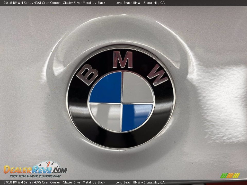 2018 BMW 4 Series 430i Gran Coupe Glacier Silver Metallic / Black Photo #10
