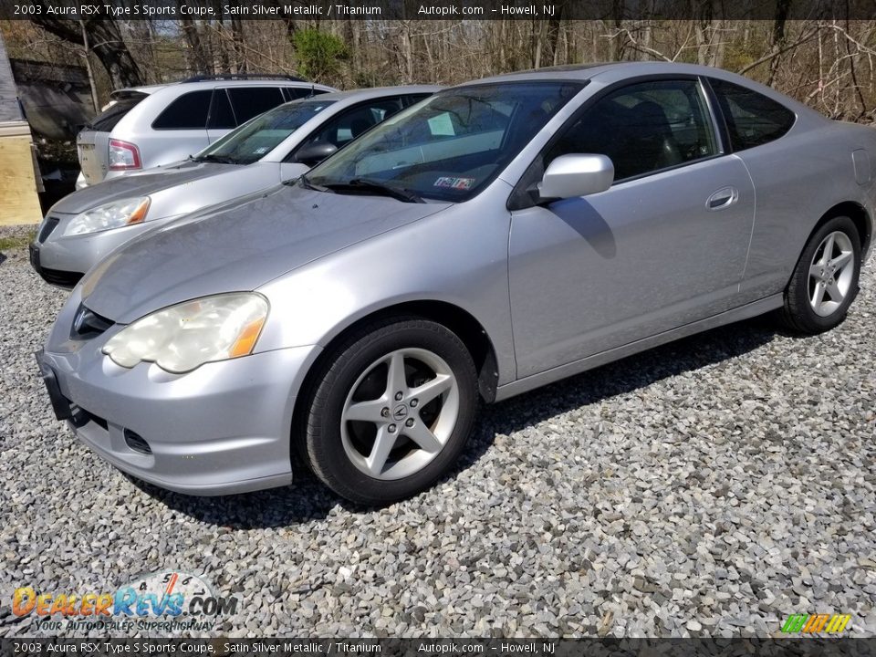 2003 Acura RSX Type S Sports Coupe Satin Silver Metallic / Titanium Photo #3