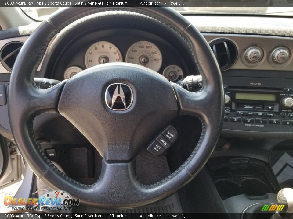 2003 Acura RSX Type S Sports Coupe Satin Silver Metallic / Titanium Photo #7