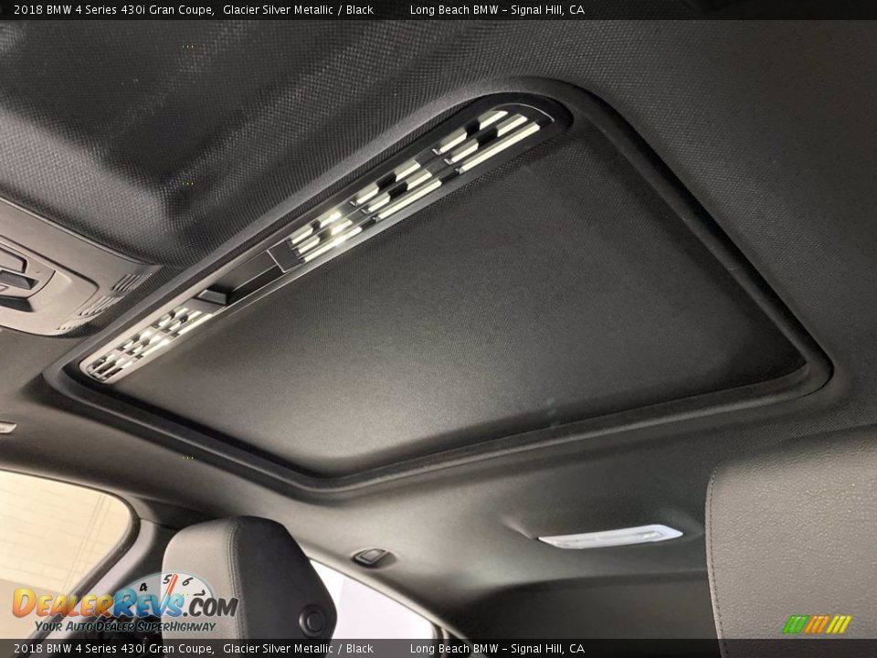 2018 BMW 4 Series 430i Gran Coupe Glacier Silver Metallic / Black Photo #31