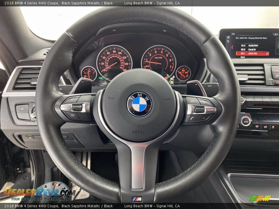 2018 BMW 4 Series 440i Coupe Black Sapphire Metallic / Black Photo #18