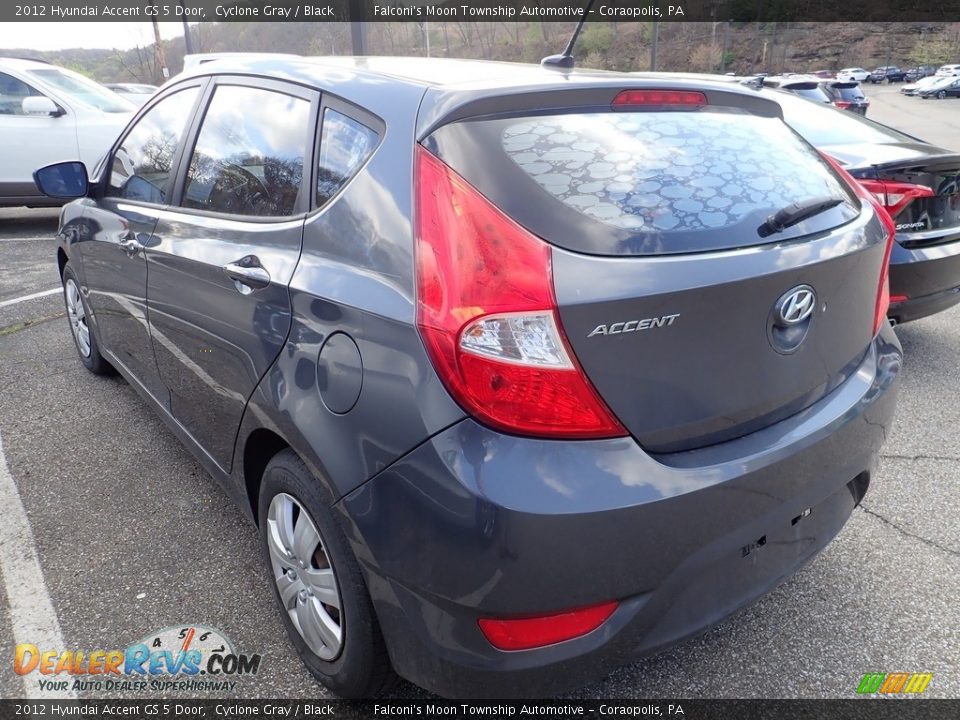 2012 Hyundai Accent GS 5 Door Cyclone Gray / Black Photo #2