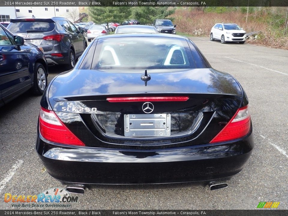 2014 Mercedes-Benz SLK 250 Roadster Black / Black Photo #3