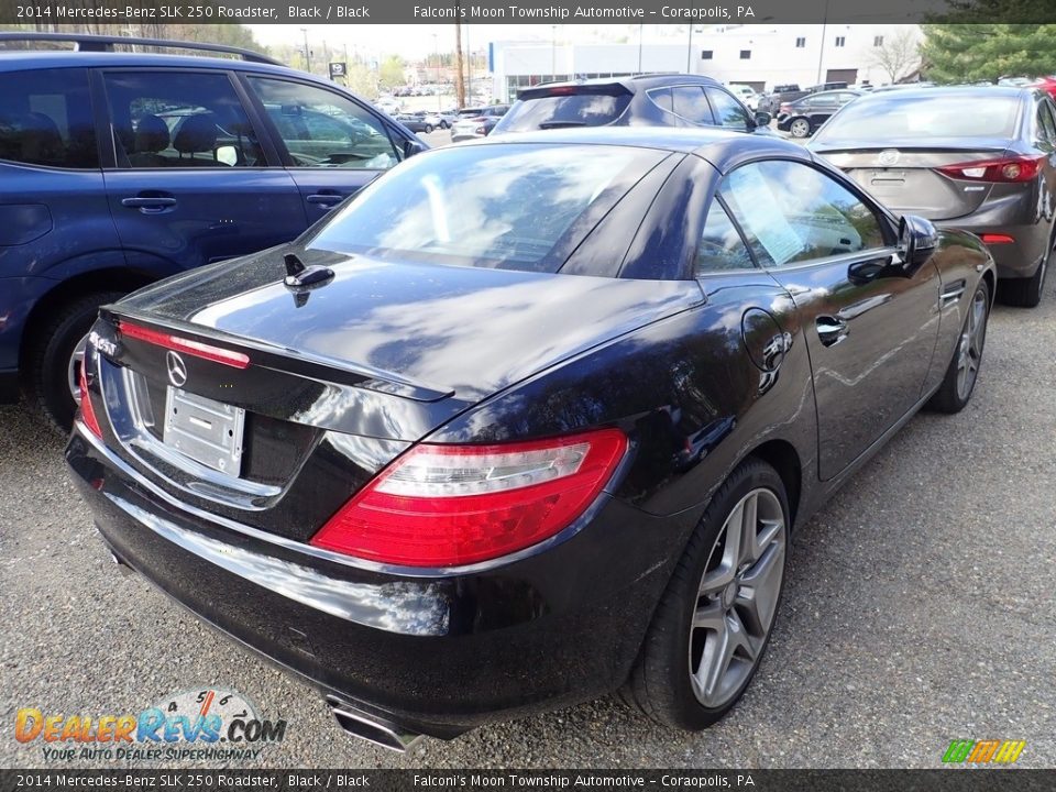 2014 Mercedes-Benz SLK 250 Roadster Black / Black Photo #4