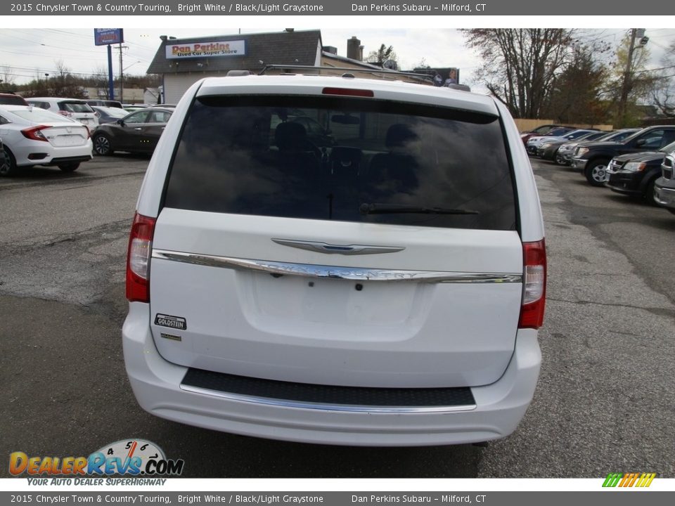2015 Chrysler Town & Country Touring Bright White / Black/Light Graystone Photo #6