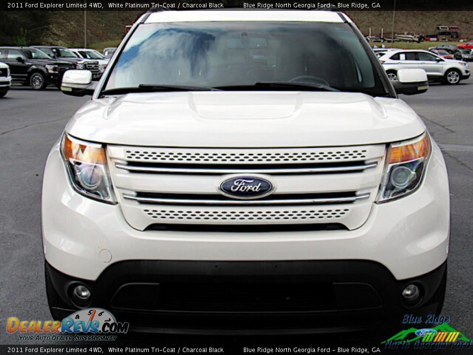 2011 Ford Explorer Limited 4WD White Platinum Tri-Coat / Charcoal Black Photo #8