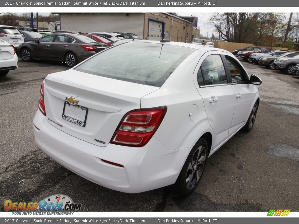 2017 Chevrolet Sonic Premier Sedan Summit White / Jet Black/Dark Titanium Photo #5