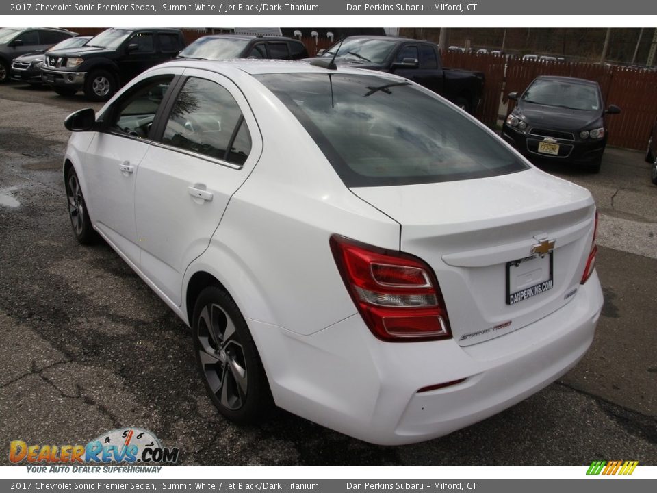 2017 Chevrolet Sonic Premier Sedan Summit White / Jet Black/Dark Titanium Photo #7