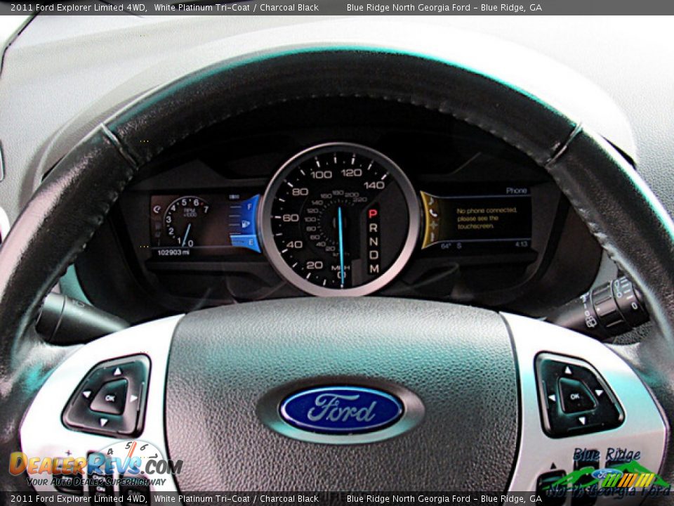 2011 Ford Explorer Limited 4WD White Platinum Tri-Coat / Charcoal Black Photo #16
