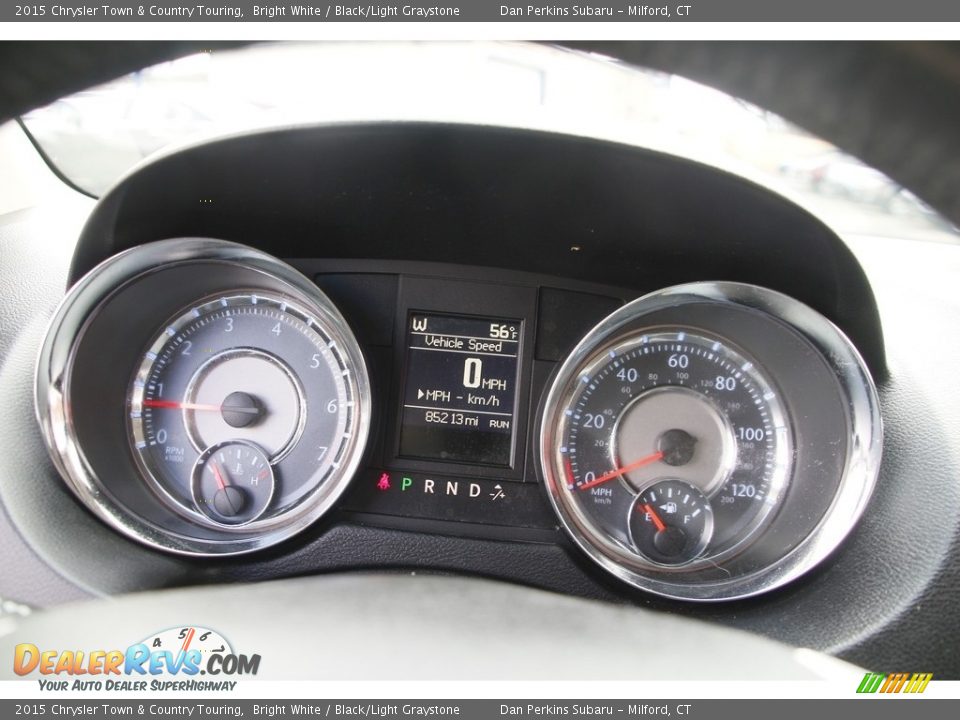 2015 Chrysler Town & Country Touring Bright White / Black/Light Graystone Photo #16