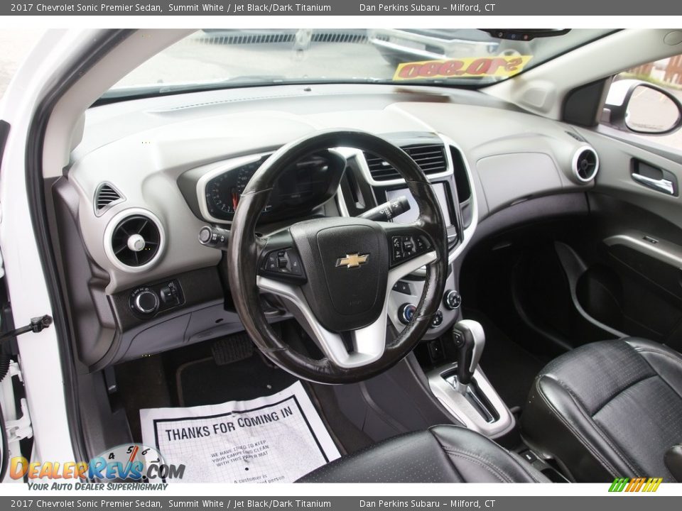 Front Seat of 2017 Chevrolet Sonic Premier Sedan Photo #10