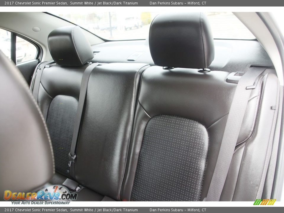 Rear Seat of 2017 Chevrolet Sonic Premier Sedan Photo #12