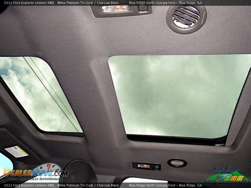 2011 Ford Explorer Limited 4WD White Platinum Tri-Coat / Charcoal Black Photo #21