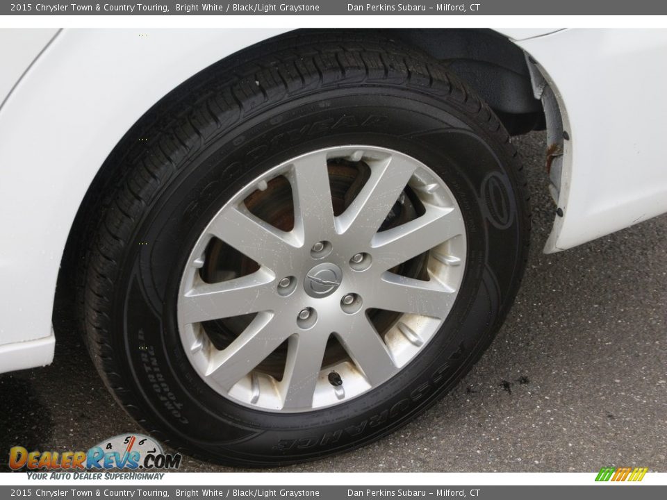 2015 Chrysler Town & Country Touring Bright White / Black/Light Graystone Photo #22