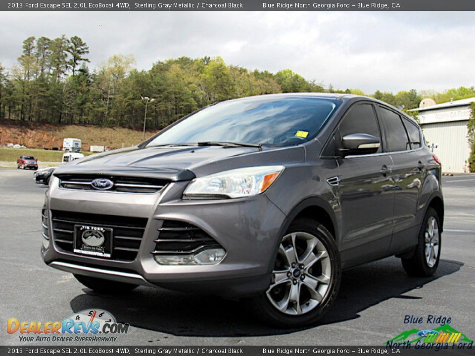 2013 Ford Escape SEL 2.0L EcoBoost 4WD Sterling Gray Metallic / Charcoal Black Photo #1