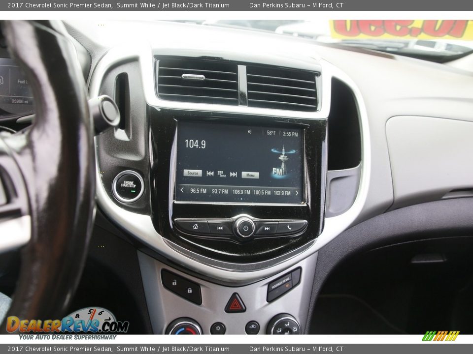 Controls of 2017 Chevrolet Sonic Premier Sedan Photo #18