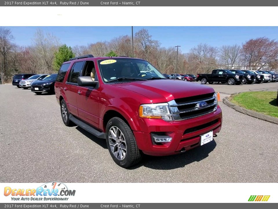 2017 Ford Expedition XLT 4x4 Ruby Red / Dune Photo #1