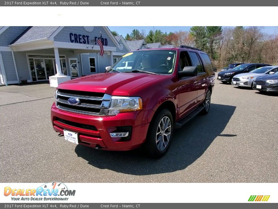 2017 Ford Expedition XLT 4x4 Ruby Red / Dune Photo #3