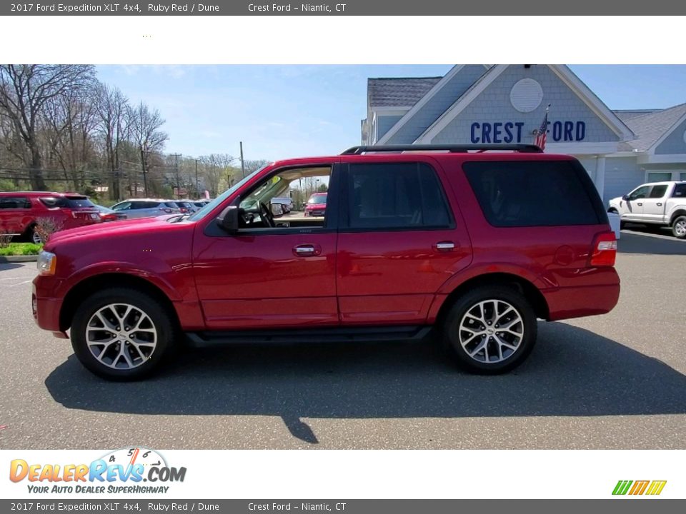 2017 Ford Expedition XLT 4x4 Ruby Red / Dune Photo #4