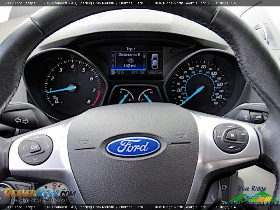 2013 Ford Escape SEL 2.0L EcoBoost 4WD Sterling Gray Metallic / Charcoal Black Photo #17