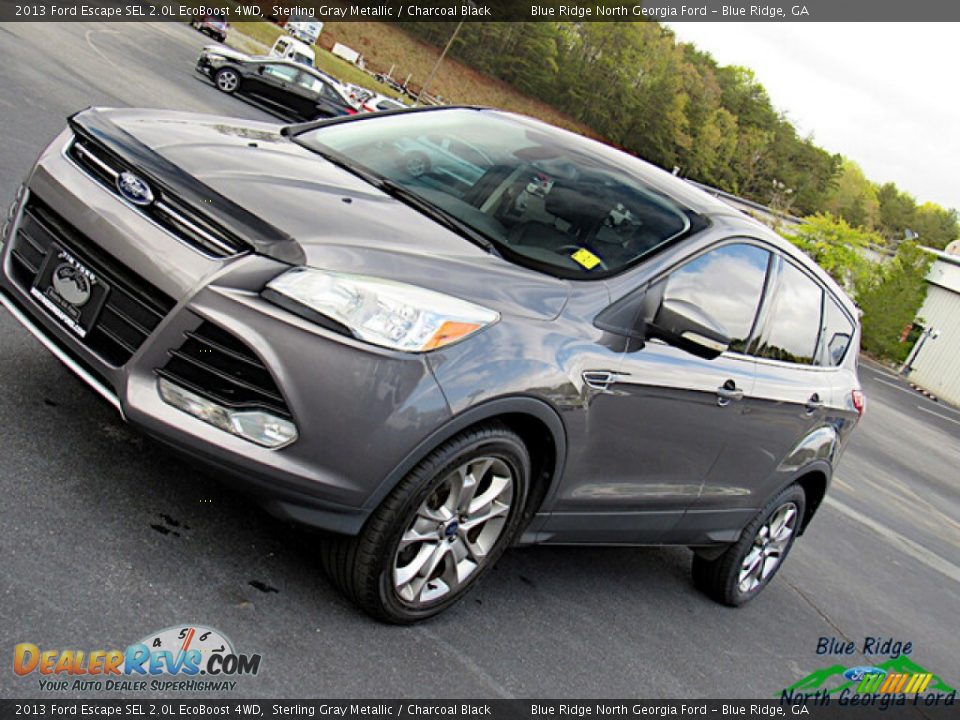 2013 Ford Escape SEL 2.0L EcoBoost 4WD Sterling Gray Metallic / Charcoal Black Photo #25