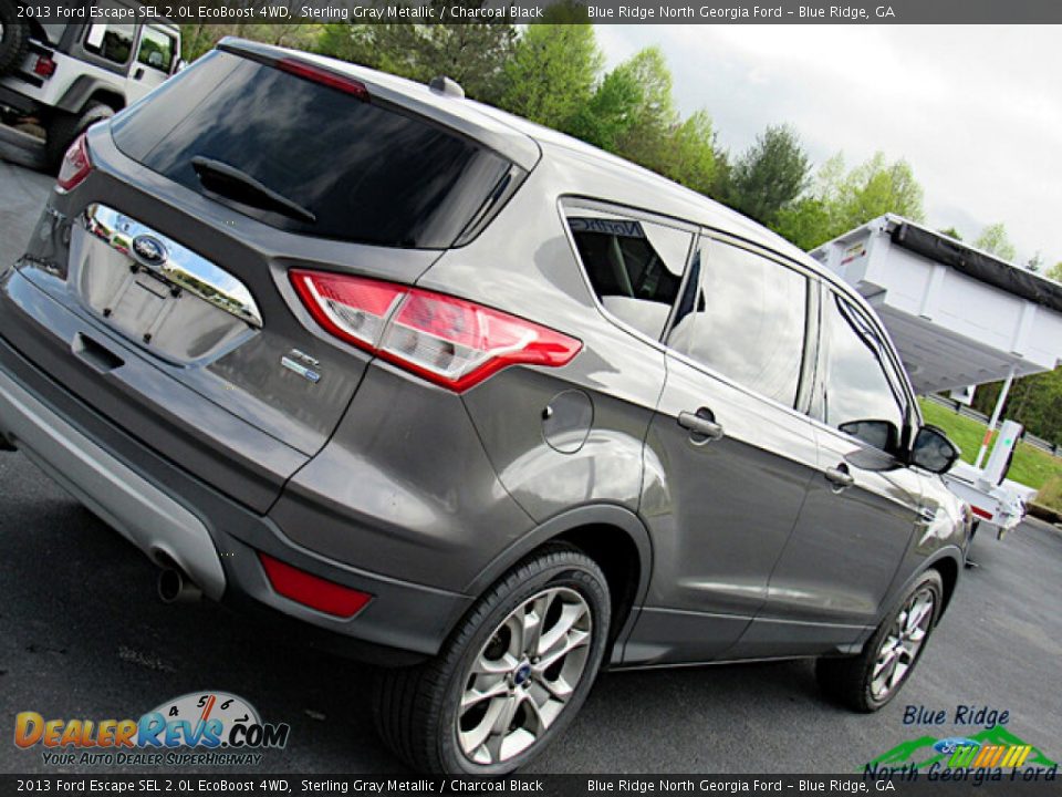 2013 Ford Escape SEL 2.0L EcoBoost 4WD Sterling Gray Metallic / Charcoal Black Photo #27