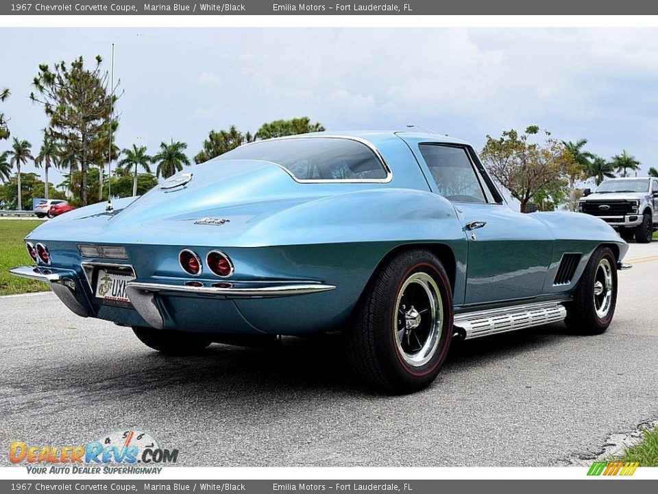 1967 Chevrolet Corvette Coupe Marina Blue / White/Black Photo #4