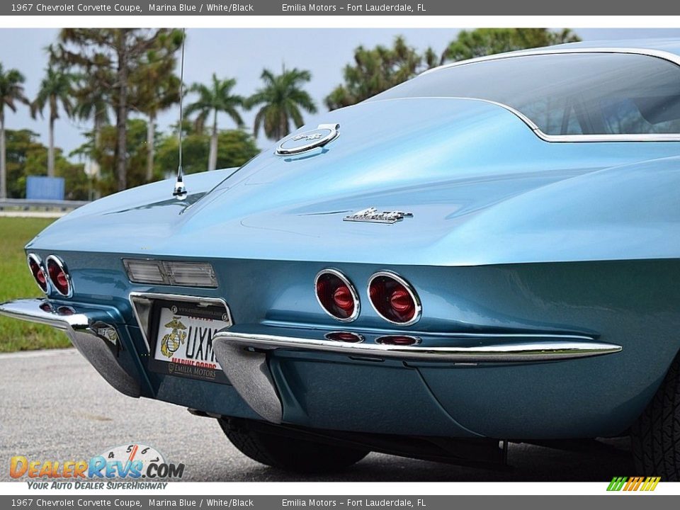 1967 Chevrolet Corvette Coupe Marina Blue / White/Black Photo #5