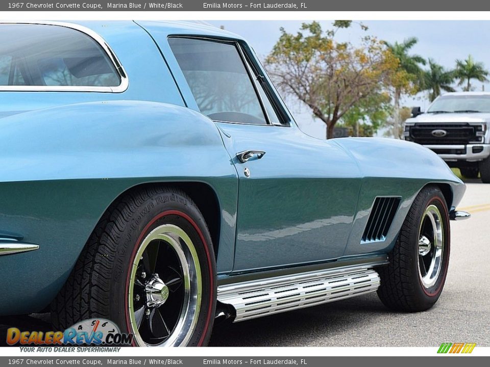 1967 Chevrolet Corvette Coupe Marina Blue / White/Black Photo #7