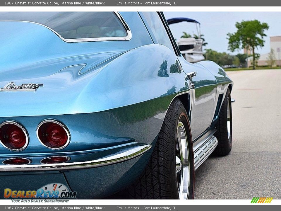 1967 Chevrolet Corvette Coupe Marina Blue / White/Black Photo #8