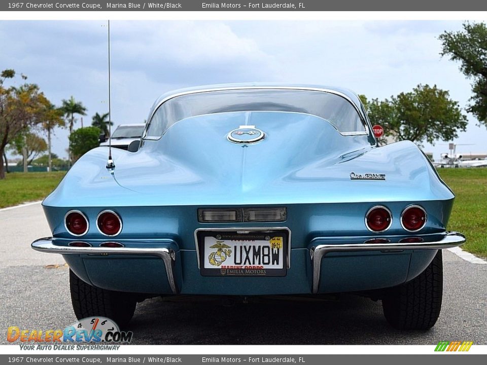 1967 Chevrolet Corvette Coupe Marina Blue / White/Black Photo #11