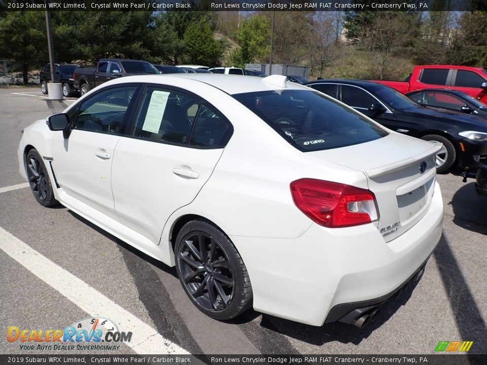 2019 Subaru WRX Limited Crystal White Pearl / Carbon Black Photo #4