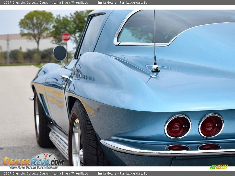1967 Chevrolet Corvette Coupe Marina Blue / White/Black Photo #14