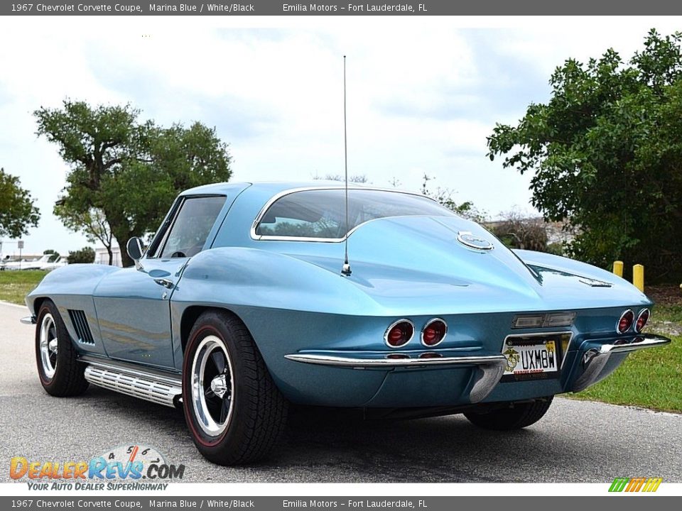 1967 Chevrolet Corvette Coupe Marina Blue / White/Black Photo #15