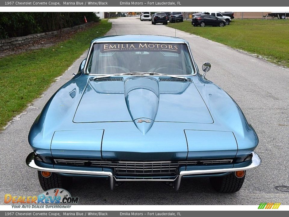 1967 Chevrolet Corvette Coupe Marina Blue / White/Black Photo #20