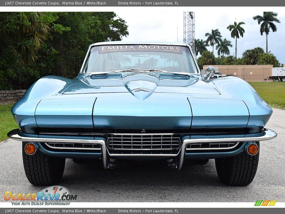 1967 Chevrolet Corvette Coupe Marina Blue / White/Black Photo #21